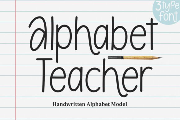 Alphabet Teacher: A Modern Script Font for Editorial Design