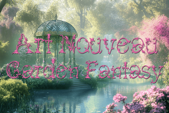 Art Nouveau Garden Fantasy: A Font for Elegant Branding