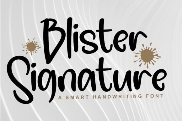 Blister Signature: A Font for Elegant Editorial Design