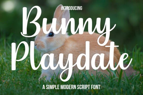 Bunny Playdate: A Charming Script Handwritten Font