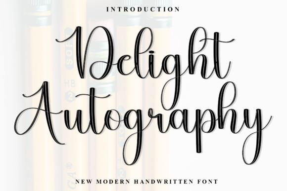 Delight Autography: A Versatile Script Handwritten Font for Editorial Design