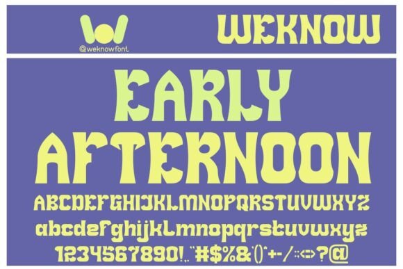 Discover the Charm of Early Afternoon: A Versatile Display Font
