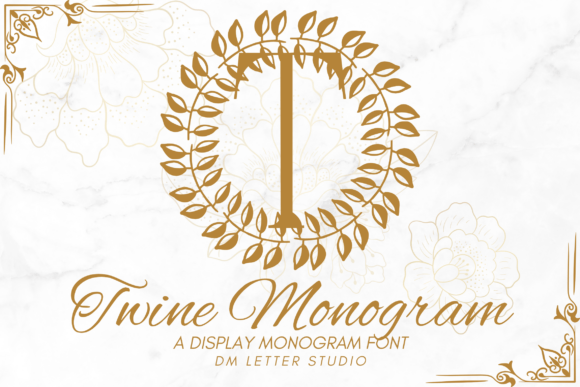 Discover the Elegance of Twine Monogram Font