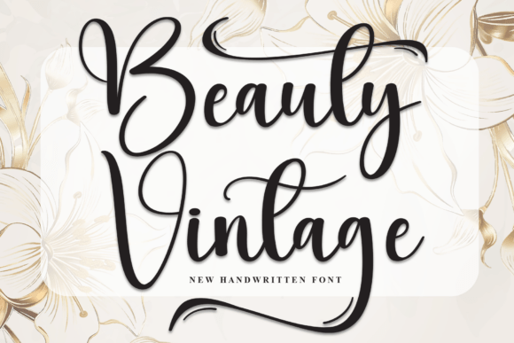 Elegant Beauty Vintage Font for Crafters and Creators