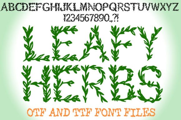 Enhance Your Brand with Leafy Herbs Font