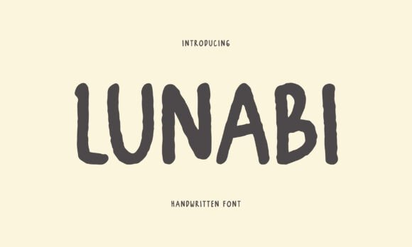 Enhance Your Brand with Lunabi: A Charming Hand-Drawn Font
