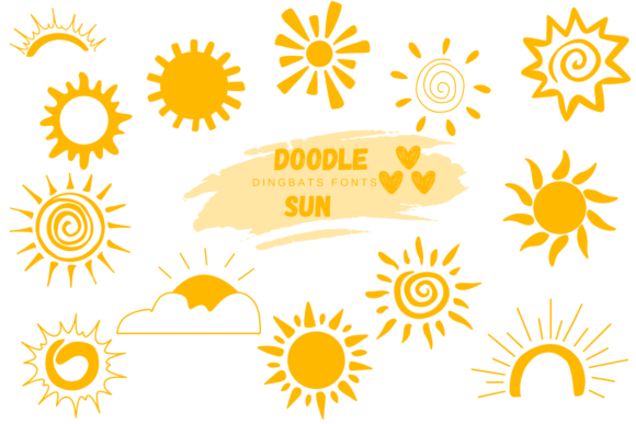 Enhance Your Editorial Design with Doodle Sun Font