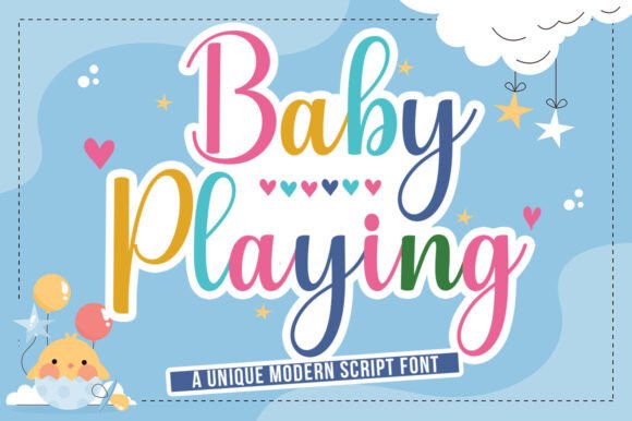 Enhance Your Web Design with Baby Playing Font