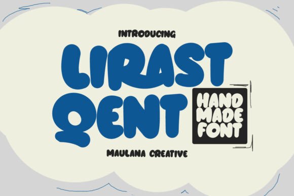 Exploring Lirast Qent: A Handmade Bubble Display Font
