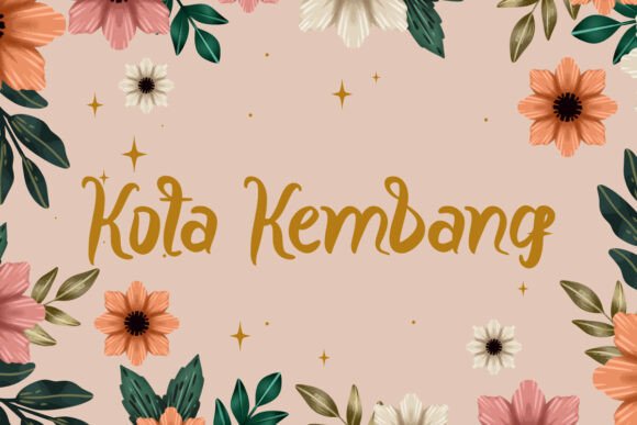 Kota Kembang: A Bold Modern Handwritten Font for Editorial Design