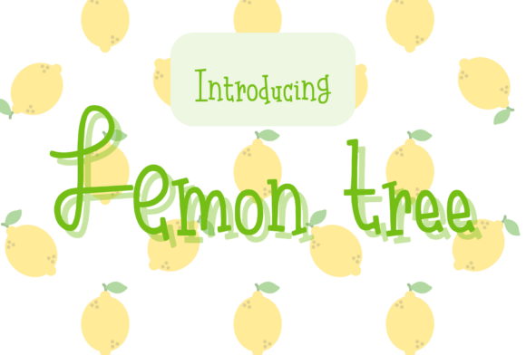 Lemon Tree: A Sweet and Friendly Font for Your Brand