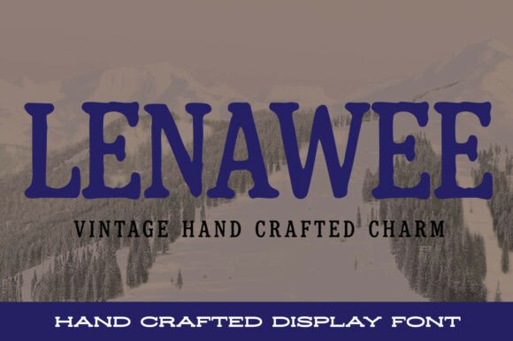 Lenawee: A Distressed Vintage Font for Creative Branding