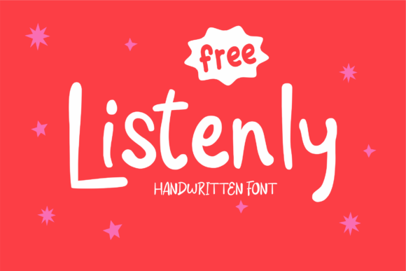 Listenly: A Friendly Handwritten Font for Editorial Design