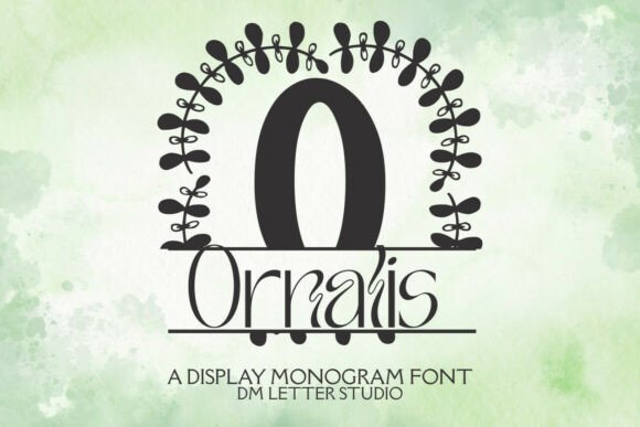 Ornalis Split Monogram: A Refined Decorative Font for Editorial Design
