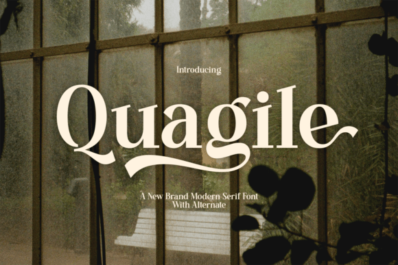 Quagile: A Retro-Chic Serif Font for Modern Campaigns
