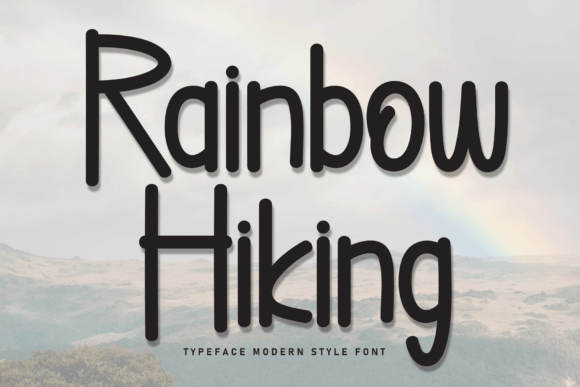 Rainbow Hiking: A Bold Handwritten Font for Impactful Web Design