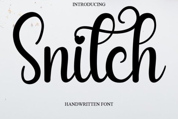 Snitch: A Versatile Handwritten Font for Creative Campaigns