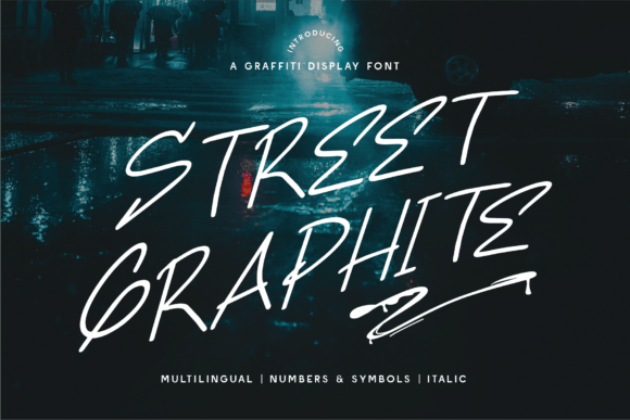 Street Graphite: A Bold Graffiti Display Font for Editorial Design
