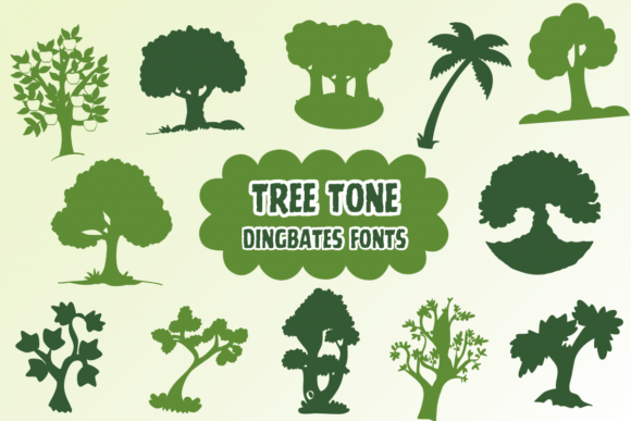 Tree Tone: A Fun, Natural Dingbats Font for Creative Projects