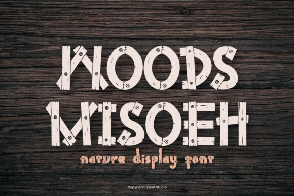 Woods Misoeh: A Nature-Inspired Decorative Font for Web Design